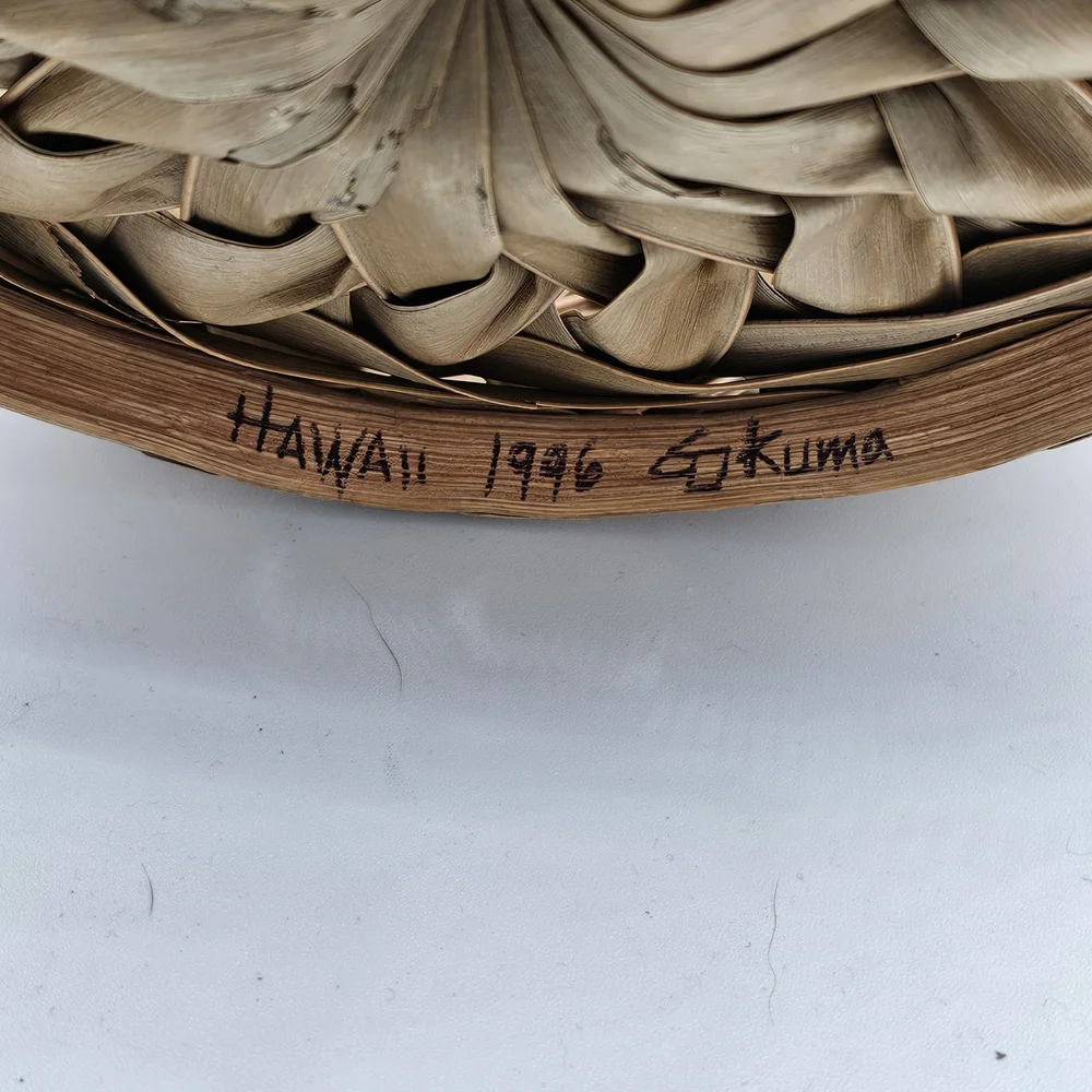 Handwoven Palm Leaf Basket